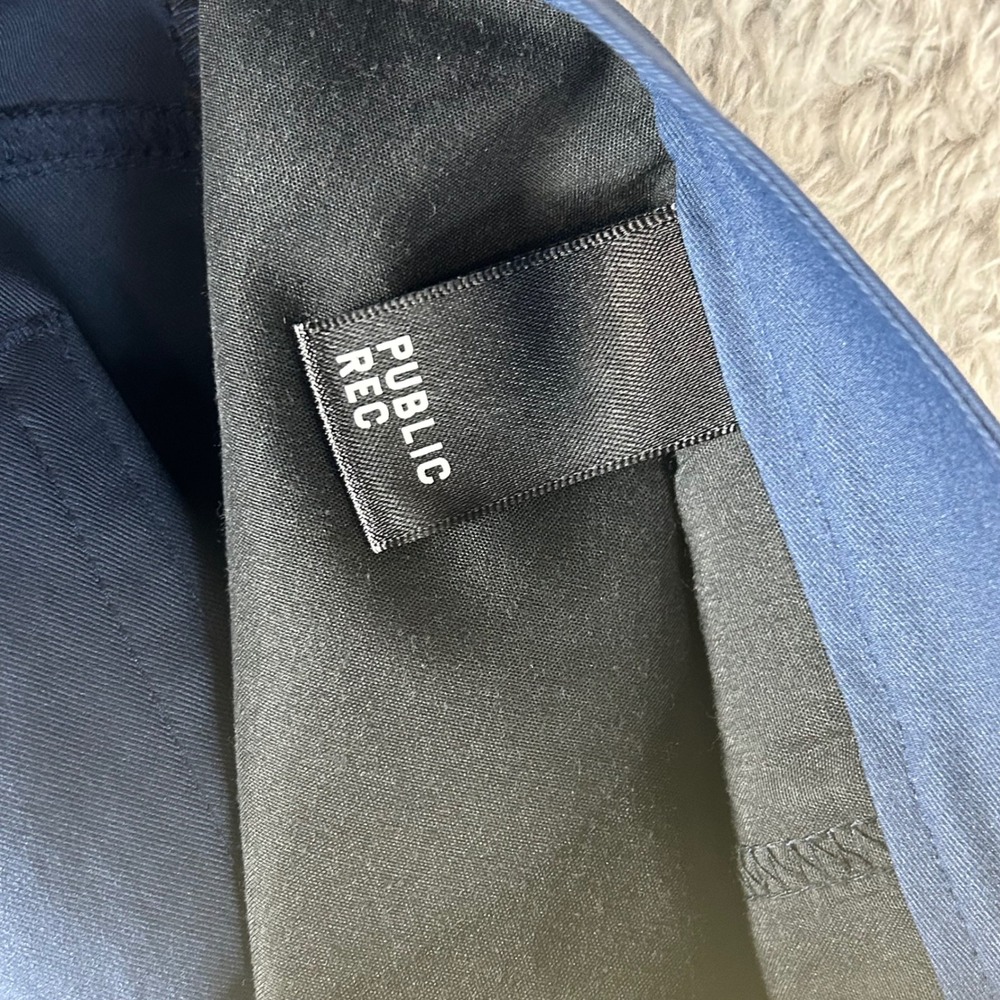 Public Rec All Day Pants Mens 42 34 Navy Blue Straight Leg Casual Golf Chinos - Picture 8 of 9